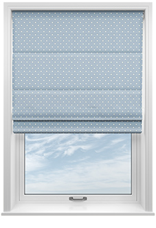 Full Stop, Larkspur - Roman Blind